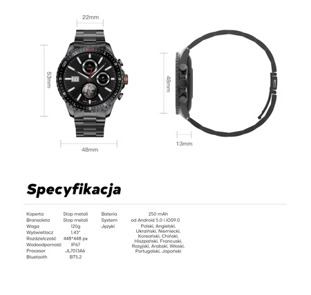 Zegarek Gravity Smart Watch GT16-2