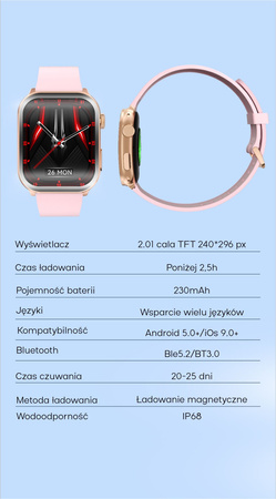 Zegarek Gravity Smart Watch GT28-8