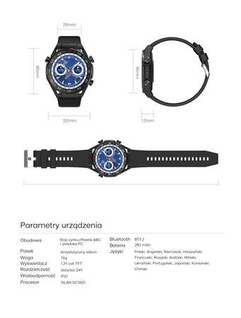 Zegarek Gravity Smart Watch GT13-1