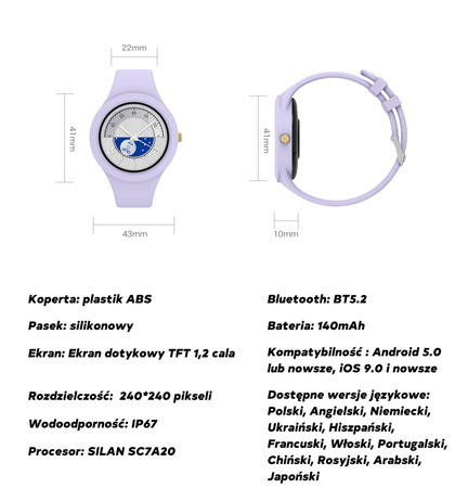 Zegarek Gravity Smart Watch GT14-4
