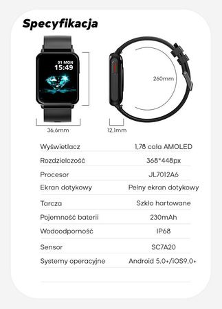 Zegarek Gravity Smart Watch GT17-5