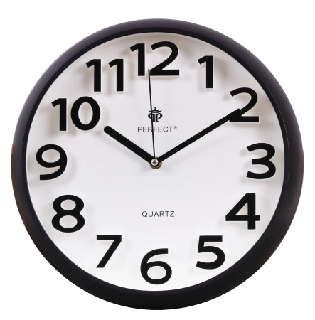 Zegar kw. WC 34001 Czarny