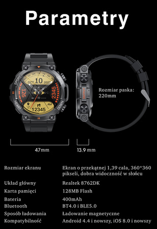 Zegarek Gravity Smart Watch GT7-1 PRO