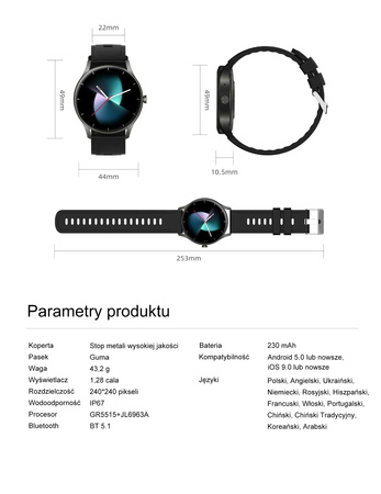 Zegarek Gravity Smart Watch GT2-8