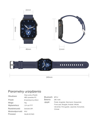 Zegarek Gravity Smart Watch GT15-10