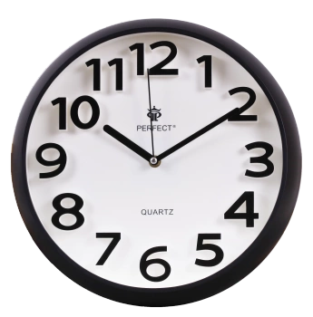 Zegar kw. WC 34001 Czarny